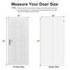 Picture of MAGZO Magnet Screen Door Fit Door Size 36 x 82, Magnetic Mesh with Heavy Duty Full Frame Hook&Loop for Patio Door -White