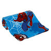 Picture of Marvel Spiderman Wall Crawler Red, White, and Blue Spider Webs Toddler Blanket