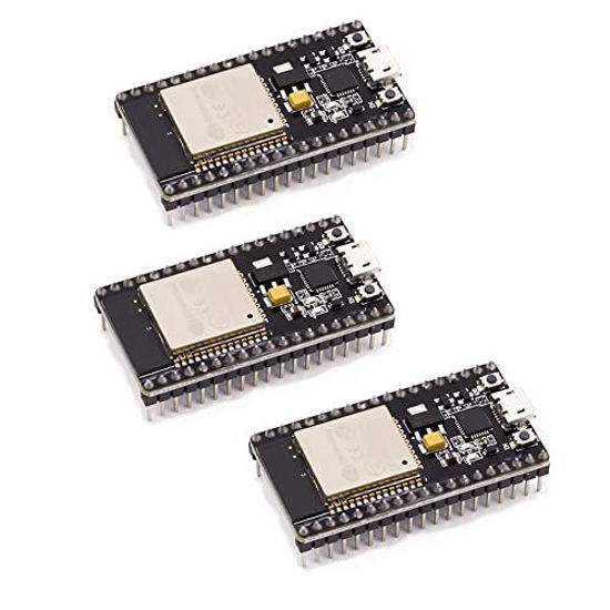 Picture of Teyleten Robot ESP32S ESP32 ESP-WROOM-32 Development Board 2.4GHz Dual-Core WiFi +Bluetooth 2 Function Microcontroller for Arduino (ESP32 38P, 3PCS)