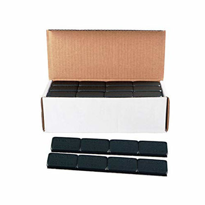 Picture of EOTH 1oz Adhesive Wheel Weights, Black 1 oz Stick-on Adhesive Tape,A Box of 18 Strip, 4 Segments one Piece (72 Oz Pack)