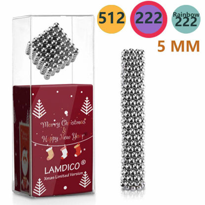 Picture of Lamdico Magnetic Fidget Magnets for Stress Relief & Creative Inspiration Include Storage Case (Xmas Version)