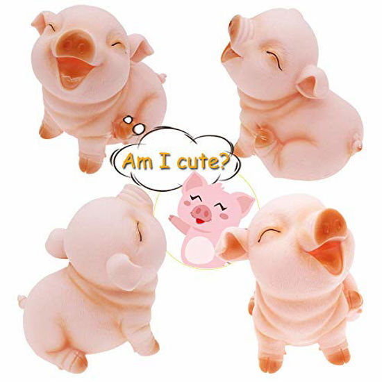 Picture of H&W Cute Pig Coin Money Bank, Shatterproof Piggy Bank, Creative Money Bank, Can Store 1000 Coins, Best Bitrthday Gift, Squint Piggy (WK7-D2)