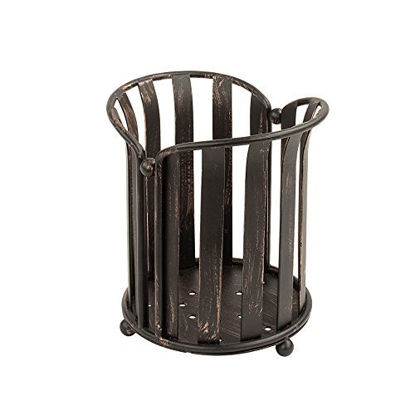 Picture of Spectrum Diversified Stripe Utensil Holder Oil Rubbed Bronze, 1 EA