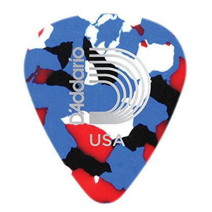 Picture of D'Addario Multi-Color Celluloid Guitar Picks, 100 pack, Heavy