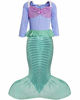 Picture of FUNNA Girls Mermaid Costume Princess Dress Up for Party Green, 7 Years