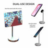 Picture of Desk and Cubicle Mirror to See Behind You, Silver Stand with Detachable Wide Angle Real Glass Mirror, Small & Discrete, Beautiful Design, Perfect Curvature for an exceptionally Clear View