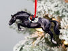 Picture of Hunter Jumper Horse Christmas Ornament, Sport Horse Jumping Decoration, Horse Gifts for Equestrian (Black)