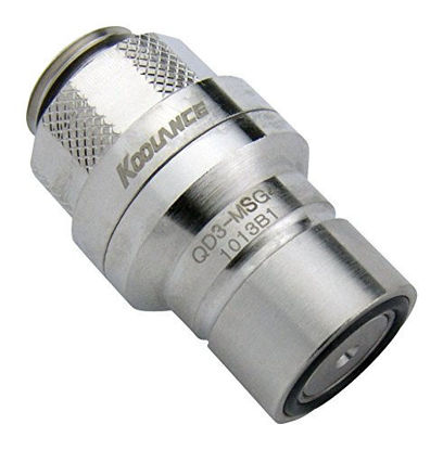 Picture of Koolance QD3-MSG4 QD3 Male Quick Disconnect No-Spill Coupling, Male Threaded G 1/4 BSPP