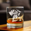 Picture of Black Lab Face - Whiskey Rocks Glass for Men & Women - Labrador Retriever Gifts - Fun Whisky Drinking Tumbler Decor