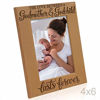 Picture of KATE POSH The Love Between a Godmother and Godchild is Forever. Baptism Gifts, Gifts from Goddaughter, from Godson on My Baptism Day. Engraved Natural Wood Picture Frame (4x6-Vertical)