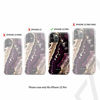 Picture of BURGA Phone Case Compatible with iPhone 12 PRO - Purple & Gold Marble Stone Fashion Cute for Girls Heavy Duty Shockproof Dual Layer Hard Shell + Silicone Protective Cover