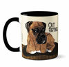 Picture of Farting Boxer Dog Mug by Pithitude - One Single 11oz. Black Coffee Mug