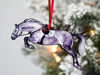 Picture of Hunter Jumper Horse Christmas Ornament, Sport Horse Jumping Decoration, Horse Gifts for Equestrian (Gray)