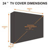 Picture of Outdoor TV Cover 22 to 24 inches, Bottom Seal, Waterproof and Weatherproof, Fits Up to 23W x 17H inches