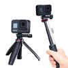 Picture of ULANZI Extendable Selfie Stick for Gopro | 2 in 1 Mini Tripod Stand for Gopro Hero 10/9/8/7/6/5 | Portable Handle Vlog Tripod for All Action Cameras