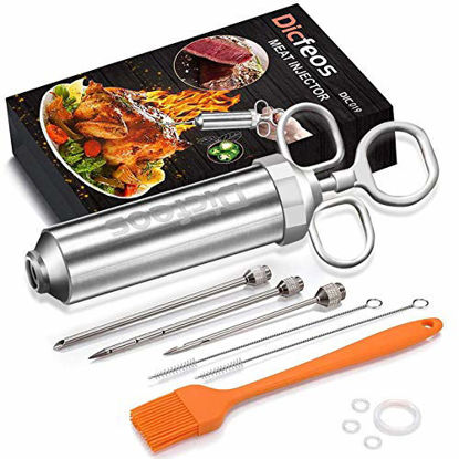  Pop Up Timer(6 pcs) Plastic Seasoning Injector (2-oz)/Flavor  Injector with Stainless Steel 304 Needle and PP Free of BPA Keep Flavor  Food Cooking Safety and Healthy (2) : Home & Kitchen