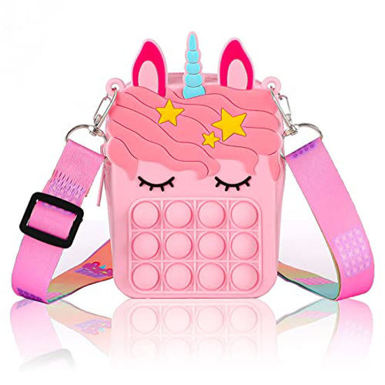 Pop Purse Fidget Shoulder Bags For Girls Women, Pop Bag Lovely Unicorn  Fidget Crossbody Bag Toy School Supplies, Push Bubble Handbags Puppet  Wallet Fo | Fruugo NO