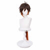 Picture of SL Brown Wig for Zhongli Genshin Impact Anime Spiky Fluffy Cosplay Hair Wigs with Ponytails + Cap