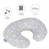 Picture of Nursing Pillow Cover 2 Pack Compatible with Boppy Pillow, 100% Jersey Cotton with Large Zipper Super Soft & Breathable & Skin Friendly for Moms / Baby, Grey & White