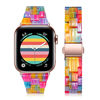 Picture of Joyozy Compatible with Apple Watch Bands 38mm 40mm 41mm Fashion Slim Resin Band For Apple Watch series 7 6 5 4 3 2 1 SE (Rainbow, 38MM 40MM)