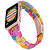 Picture of Joyozy Compatible with Apple Watch Bands 38mm 40mm 41mm Fashion Slim Resin Band For Apple Watch series 7 6 5 4 3 2 1 SE (Rainbow, 38MM 40MM)