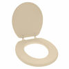 Picture of Ginsey Plastic Hinges, Champagne Standard Soft Toilet Seat, Medium