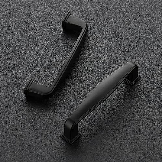 Getuscart Ravinte 10 Pack Solid 3 Inch Kitchen Cabinet Handles Matte Black Cabinet Pulls Black 9467