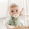 Picture of Ryan & Rose Cutie Clip Beaded Pacifier Clip (Ella, Ivory)