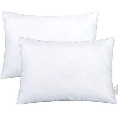 Picture of NTBAY 2 Pack Cotton Down Alternative Toddler Pillows, Soft and Comfortable Baby Small Pillows for Sleeping, Ideal for Daycare, Baby Cribs, Toddler Beds and Car Rides