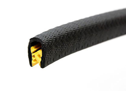 Picture of Edge Trim Black Large U Height 0.656" U Height x 0.039"-0.178" Grip Range (16 Feet)