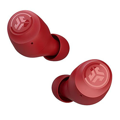 Picture of JLab Go Air Pop True Wireless Bluetooth Earbuds + Charging Case | Rose | Dual Connect | IPX4 Sweat Resistance | Bluetooth 5.1 Connection | 3 EQ Sound Settings: JLab Signature, Balanced, Bass Boost