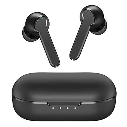 Picture of Wireless Earbuds, ERITEX MBits S Bluetooth Earphones with Mic CVC 8.0 Noise Cancelling, Wireless Headphones V5.0 Powerful Bass, IPX8 Waterproof Sport Earphones/35H Playtime/Touch Control/USB-C Charge