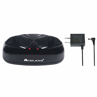 Picture of Midland - AVP10 Dual Desktop Charger for GXT Series Radios GXT1000 GXT1030 GXT1050 with AC Wall Adaptor