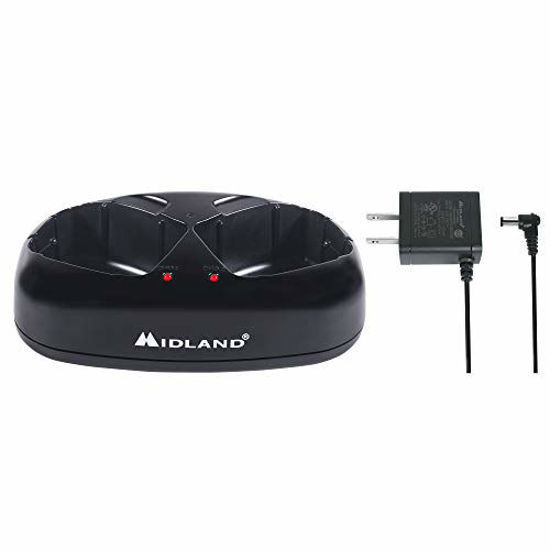 Picture of Midland - AVP10 Dual Desktop Charger for GXT Series Radios GXT1000 GXT1030 GXT1050 with AC Wall Adaptor