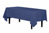 Picture of Exquisite 12-Pack Premium Plastic 54in. x 108in. Rectangle Table Cover - Navy Blue