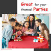 Picture of 14 Pack Premium Disposable Red Plastic Tablecloth - 54 x 108 in. Rectangle Plastic Tablecloths - Colors. Red, Blue, Black, White, Green, Gold, Pink - Use for Indoor Or Outdoor. Great For Parties.