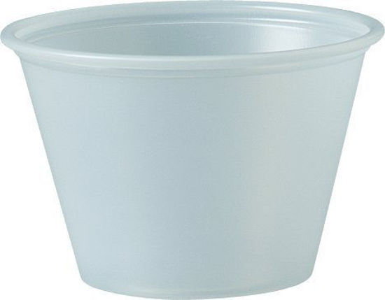 Picture of Solo Plastic Cups 2.5 oz Clear Portion Container for Food, Beverages, Crafts (Pack of 250)