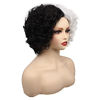 Picture of TSNOMORE Cruella de vil Wig for Women Halloween Cosplay Costume Wigs Curly Short Black and White Wigs Girls Cruella Deville Wig Adult (New black and white)