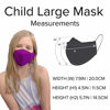 Picture of f-stop Dyota Face Mask - Premium, Washable, Reusable, Adjustable, Protective Cloth Covering - Child Large, Orange (Suitable for Kids Ages 6-11)