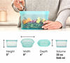 Picture of Zip Top Reusable 100% Platinum Silicone Container, Made in the USA - Large Dish - Gray