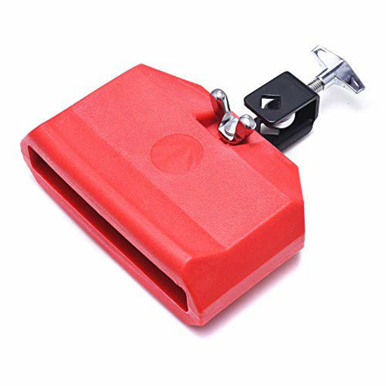 Picture of Jam Block, Plastic Musical Percussion Block, Latin Drum Instrument, Red