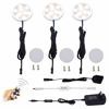 Picture of Dimmable LED Under Cabinet Lights AIBOO 3 Lamps Kit with RF Remote Control for Home Kitchen Counter Lighting (Natural White)