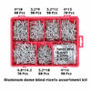 Picture of T.K. Excellent Small Head Aluminum Steel Mandrel Pop Rivets Assortment Kit,570Pcs +Free Drill 3 Pcs