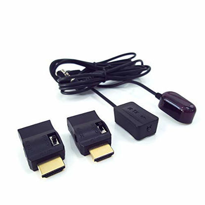 Picture of HDMI IR Extender to Control A/V Devices for Greater Distance up to 70ft Infrared IR Extender kit Include IR Receiver+IR Emitter+HDMI Adapter