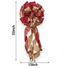 Picture of FLASH WORLD Christmas Tree Topper,35x13 Inches Large Toppers Bow with Streamer Wired Edge for Christmas Decoration (Red and Gold)