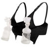 Picture of iloveSIA Nursing Bra Build in Pumping Bra 2 in 1 Breast-Pumps Bra Black Size 2XL