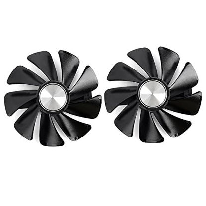 Picture of inRobert CF1015H12D GPU-Fan-Replacement for Sapphire Nitro+ RX 580-570-480-470 590 Pulse Graphics Card (Black(2pcs))