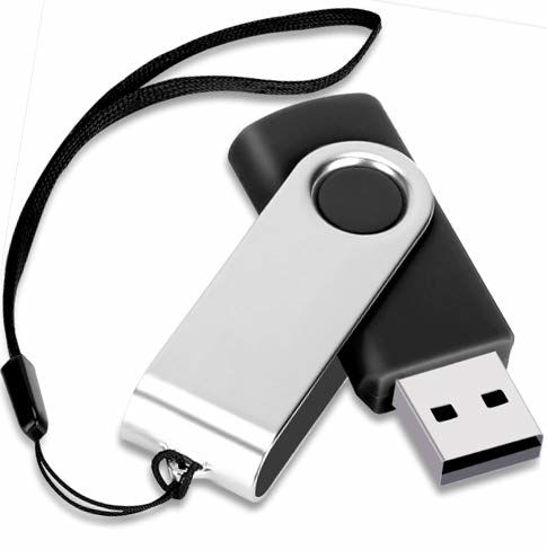 Picture of 1TB USB Memory Stick, USB Flash Drive Thumb Drive with Lanyard (Black)