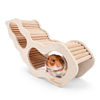 Picture of Niteangel Hamster House w/ Climbing Ladder for Hamsters Gerbils Mice or Similar-Sized Pets (Secret Peep Tunnel Hamster Hut)