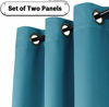 Picture of Teal Blackout Curtains Grommet Thermal Insulated Room Darkening Bedroom Curtain Panel 63 Inch Length Teal Drapes (2 Panels) for Nursery Room Curtain, Set of 2 Panels, 52 x 63 Inches Each Panel, Teal